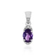 Amethyst Silver Pendant