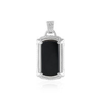 Black Onyx Silver Pendant