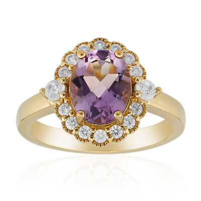 Bolivian Amethyst Silver Ring