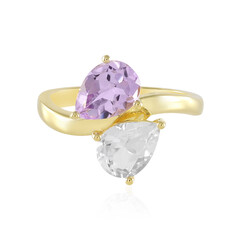 Rose de France Amethyst Silver Ring