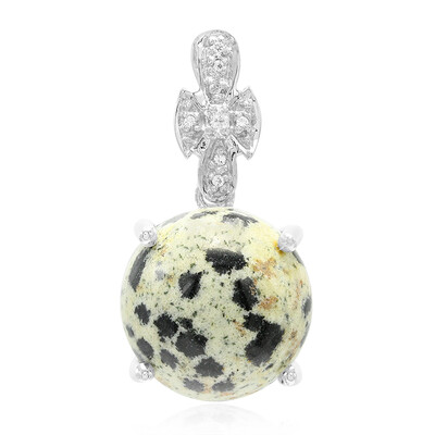 Dalmatian Jasper Silver Pendant