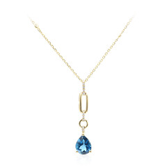 14K London Blue Topaz Gold Necklace