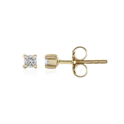 9K IF (G) Diamond Gold Earrings