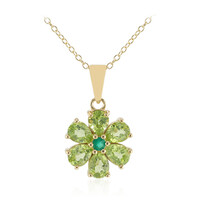 Burmese Peridot Silver Necklace