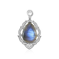 Labradorite Silver Pendant