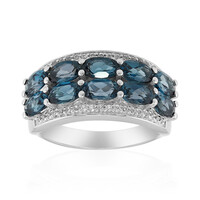 London Blue Topaz Silver Ring