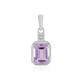 Rose de France Amethyst Silver Pendant