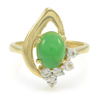 Imperial Chrysoprase Silver Ring