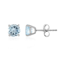 Sky Blue Topaz Silver Earrings