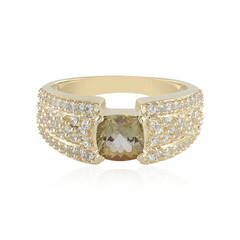 9K Unheated Yellow Tanzanite Gold Ring (Adela Gold)