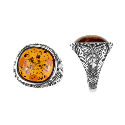 Baltic Amber Silver Ring (dagen)