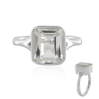 White Topaz Silver Ring