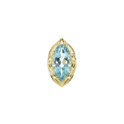 9K Sky Blue Topaz Gold Pendant (dagen)