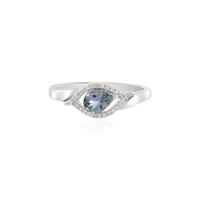 Unheated Tanzanite Silver Ring