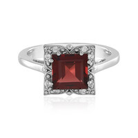 Mozambique Garnet Silver Ring