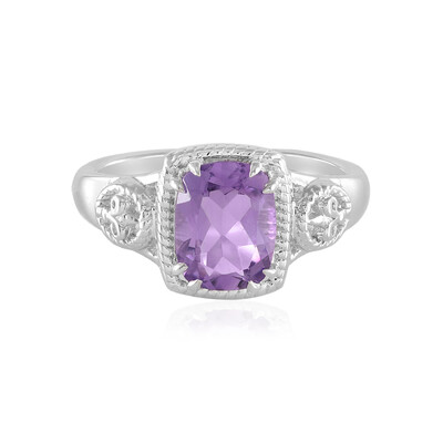 Rose de France Amethyst Silver Ring