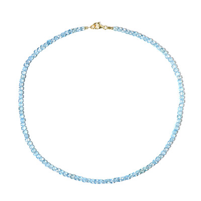 Sky Blue Topaz Silver Necklace