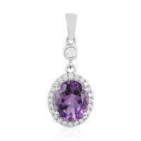 Amethyst Silver Pendant