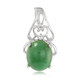 Imperial Chrysoprase Silver Pendant