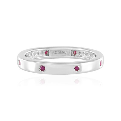 Mozambique Ruby Silver Ring