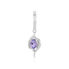 Unheated Tanzanite Silver Pendant