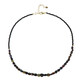 Black Spinel Silver Necklace