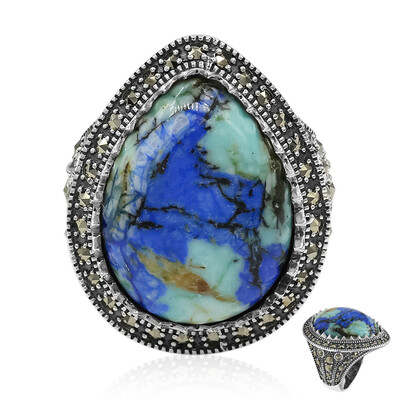 Azurite Silver Ring (Annette classic)