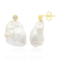 Freshwater pearl Silver Earrings (TPC)