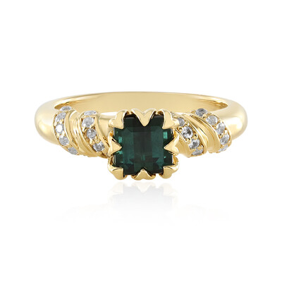 Benedito Green Tourmaline Silver Ring