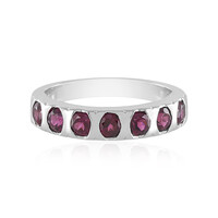 Rhodolite Silver Ring