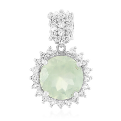 Prehnite Silver Pendant