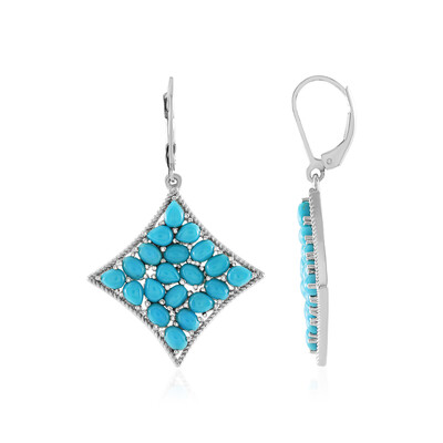 Sleeping Beauty Turquoise Silver Earrings (Faszination Türkis)