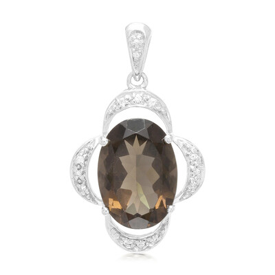 Smoky Quartz Silver Pendant