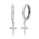 PK (H) Diamond Silver Earrings