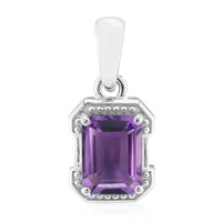 Amethyst Silver Pendant