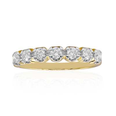 14K IF (D) Diamond Gold Ring (Annette)