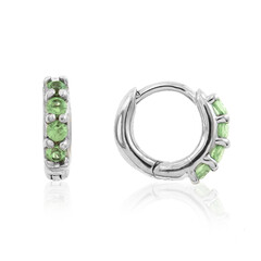 Tsavorite Silver Earrings