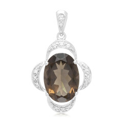 Smoky Quartz Silver Pendant