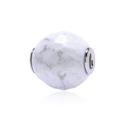 Howlite Silver Pendant (MONOSONO COLLECTION)