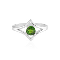 Russian Diopside Silver Ring