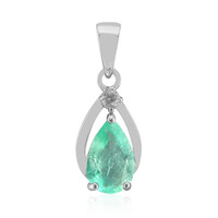 Ethiopian Emerald Silver Pendant