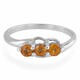 Yellow Sapphire Silver Ring