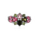 Fancy Tourmaline Silver Ring