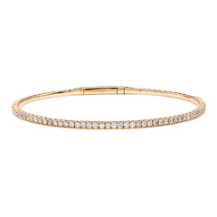 14K I1 (H) Diamond Gold Bangle (CIRARI)