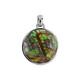 Ammolite Silver Pendant