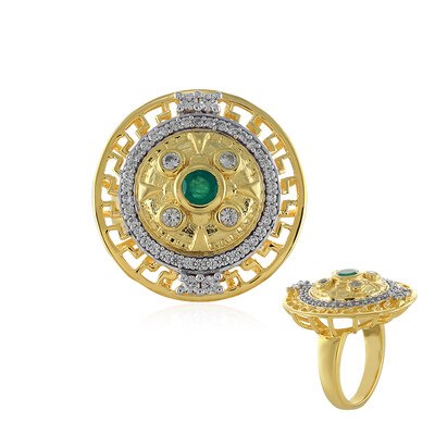 Socoto Emerald Silver Ring