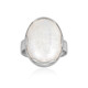 Bihar rainbow moonstone Silver Ring