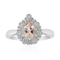 Morganite Silver Ring