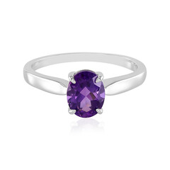 Siberian Amethyst Silver Ring