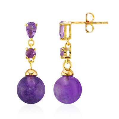 Amethyst Silver Earrings